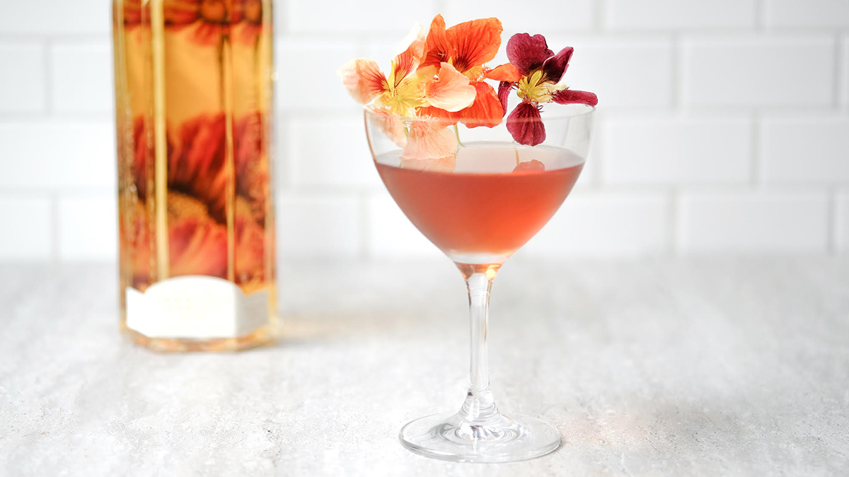 Flowery Drinks and Cocktails