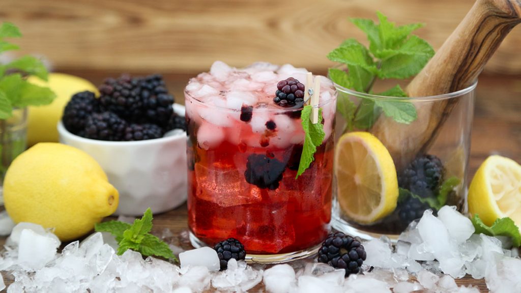Blackberry Smash vodka cocktail