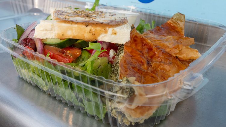 Grover's Grub Food Truck - Greek Salad and Spinach Pie