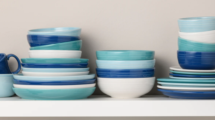Fiesta's new blue dinnerware